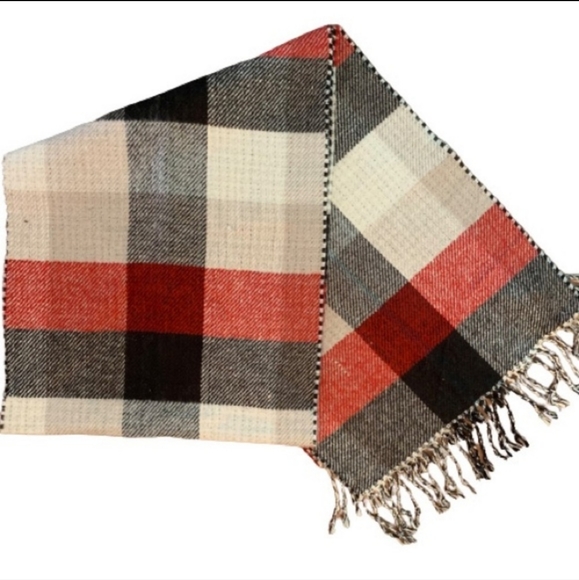💋 POTTERY BARN Whittaker Reversible Plaid Scarf 💋 - Picture 4 of 6